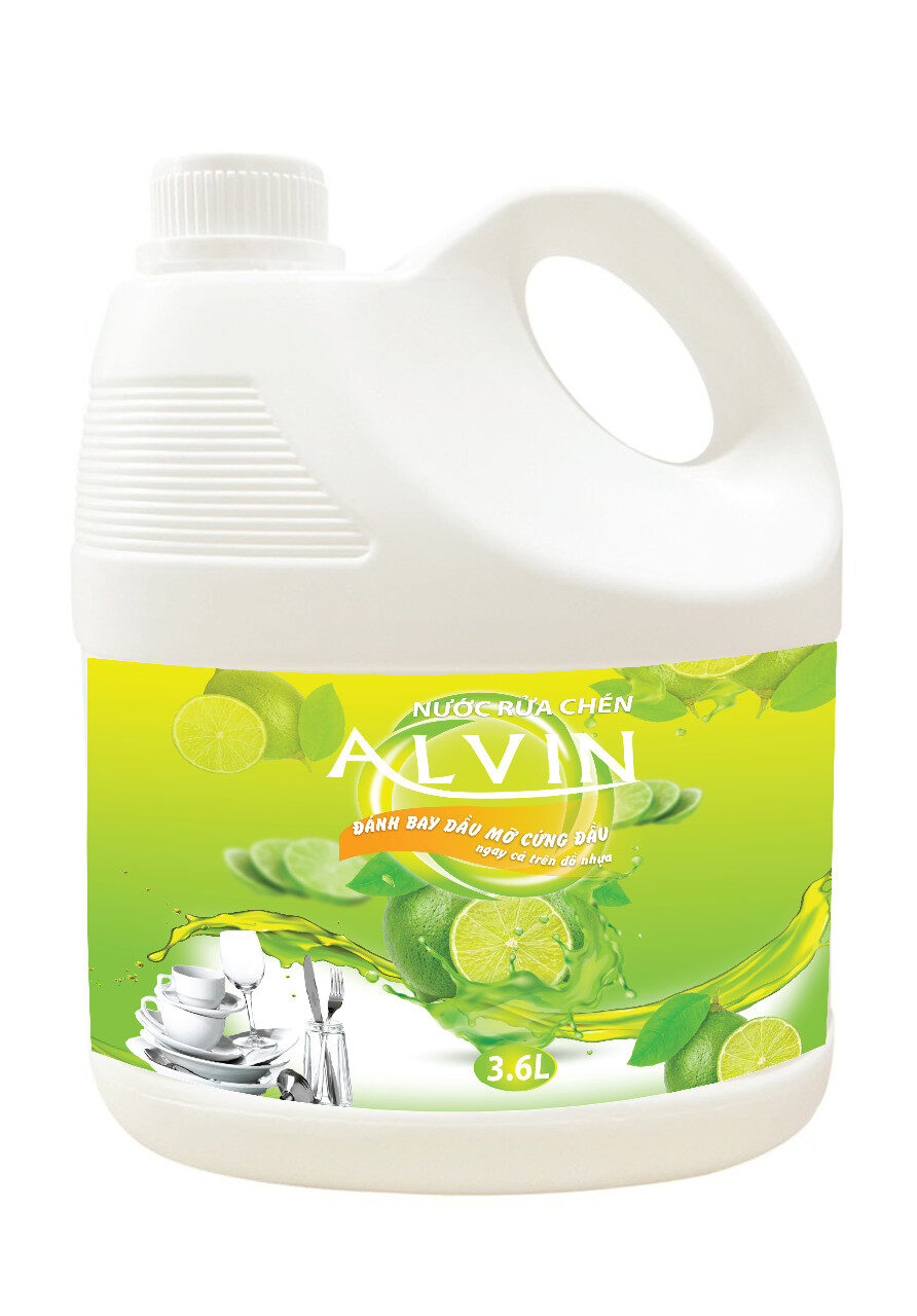 Nước rửa chén Alvin 3.6kg hương chanh